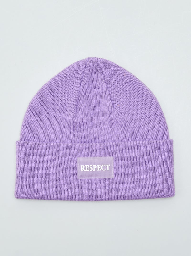 Bonnet classique Mauve - Kiabi