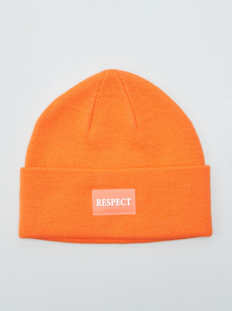 Bonnet classique Orange - Kiabi