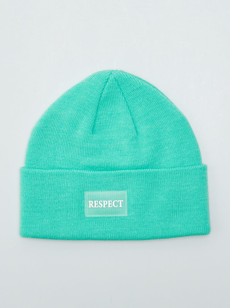 Bonnet classique Vert - Kiabi