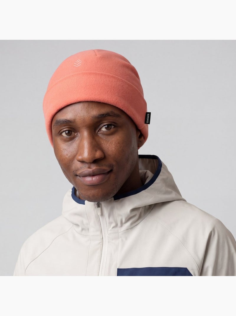 Bonnet de randonnée en polaire homme et femme aysen coral Orange - Kiabi