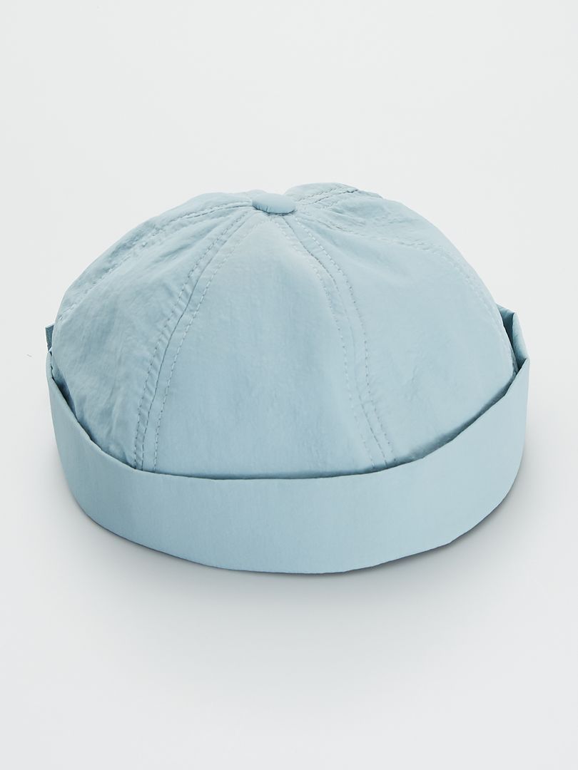 Bonnet docker en microfibre vert d'eau - Kiabi