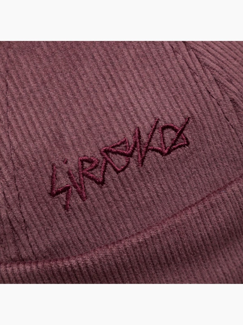 Bonnet docker en velours côtelé homme et femme cord docker burgundy Rouge - Kiabi