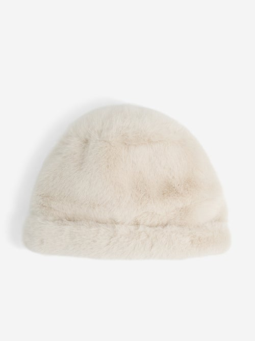 Bonnet en fausse fourrure - Kiabi