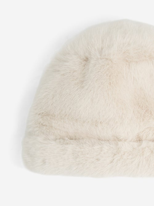 Bonnet en fausse fourrure - Kiabi