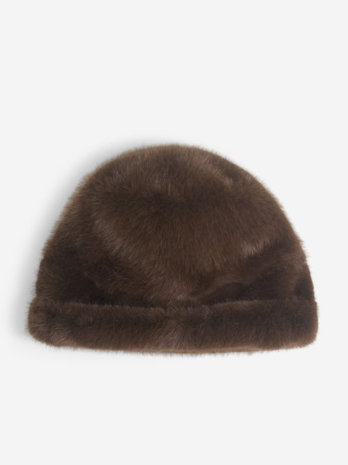 Bonnet en fausse fourrure - Kiabi