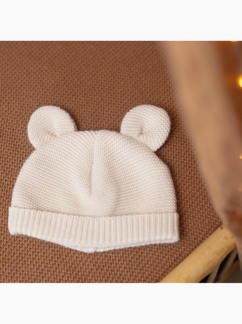 Bonnet en maille avec des petites oreilles - Kiabi