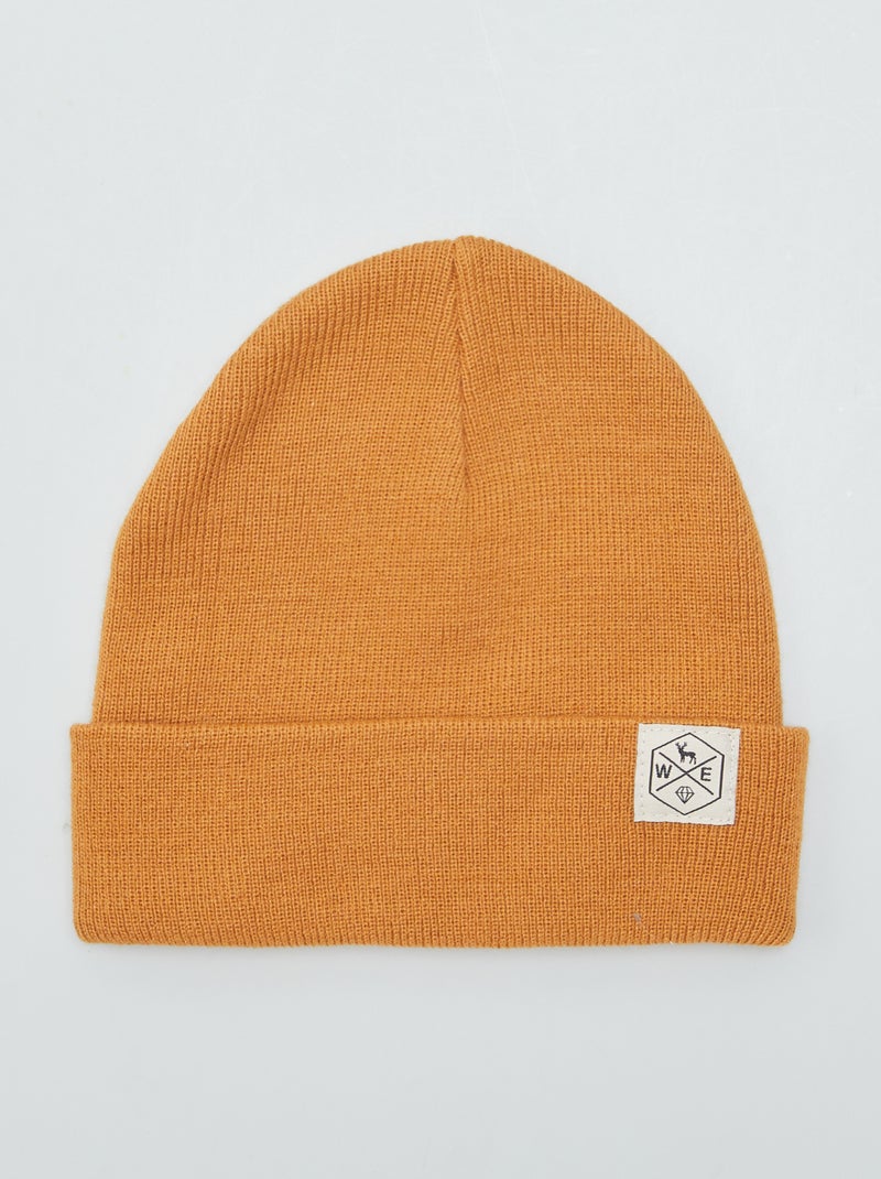 Bonnet en maille Camel - Kiabi