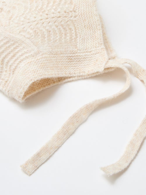 Bonnet en maille fantaisie - Kiabi
