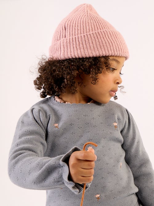 Bonnet en maille grosse jauge - Kiabi