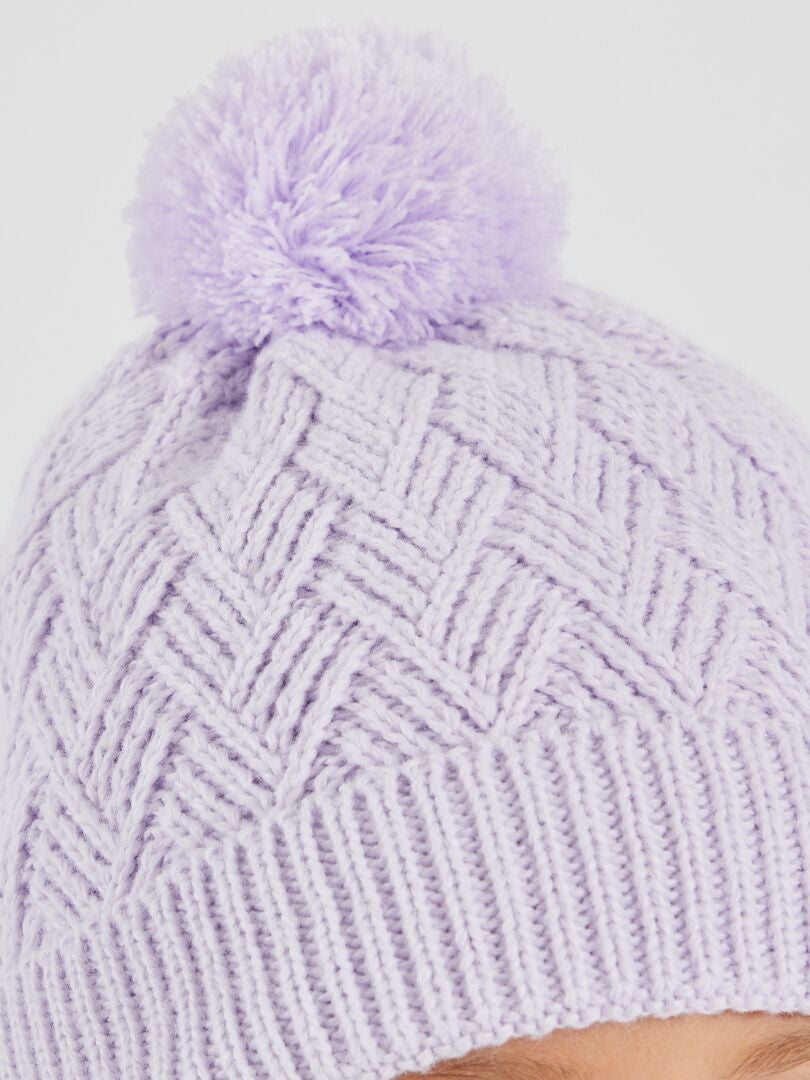 Bérets Femme StyleBREAKER Bonnet En Maille Avec Pompon Pour Femme