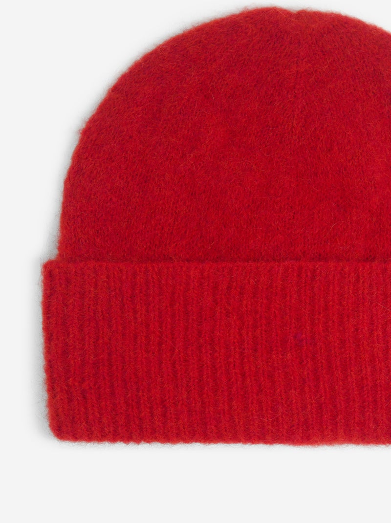 Bonnet en mohair Rouge - Kiabi