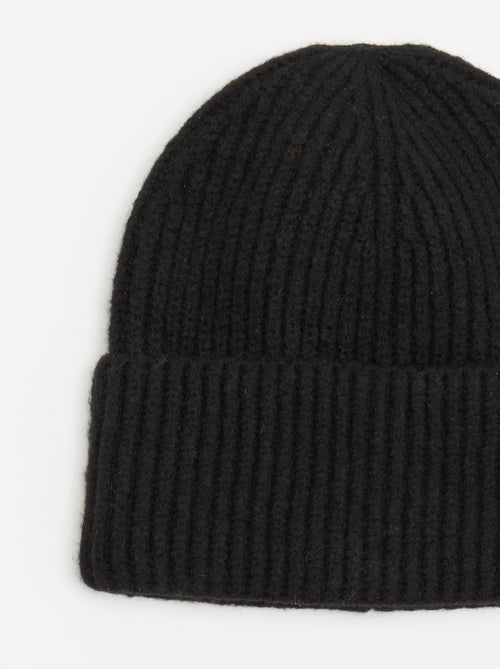 Bonnet en tricot côtelé - Kiabi