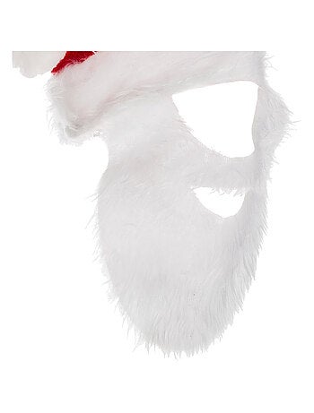 Bonnet et fausse barbe de père noël