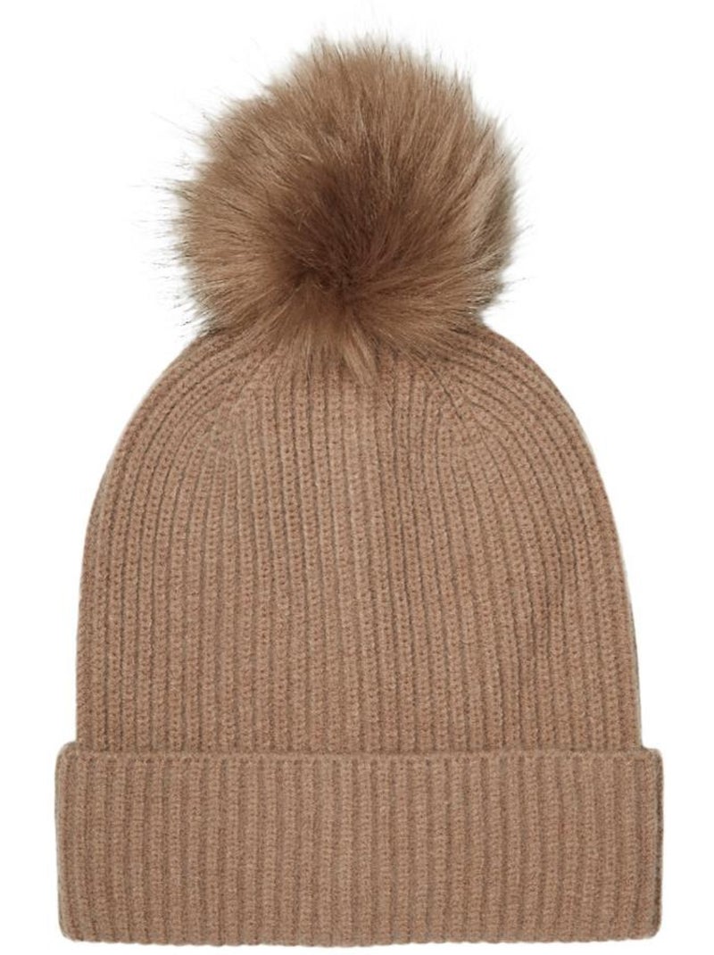 Bonnet Femme Vero Moda Marron cappuccino - Kiabi