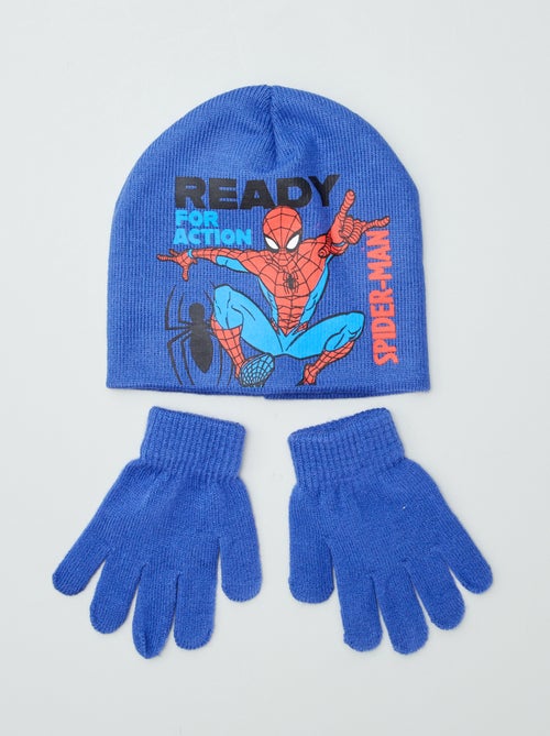 Bonnet + gants 'Spiderman' - 2 pièces - Kiabi