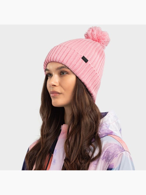 Bonnet hiver à pompon sports d'hiver homme et femme lulu - Kiabi