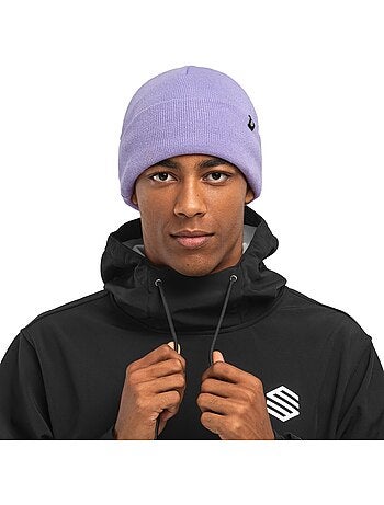 Bonnet hiver sports d'hiver homme et femme snowflake violet