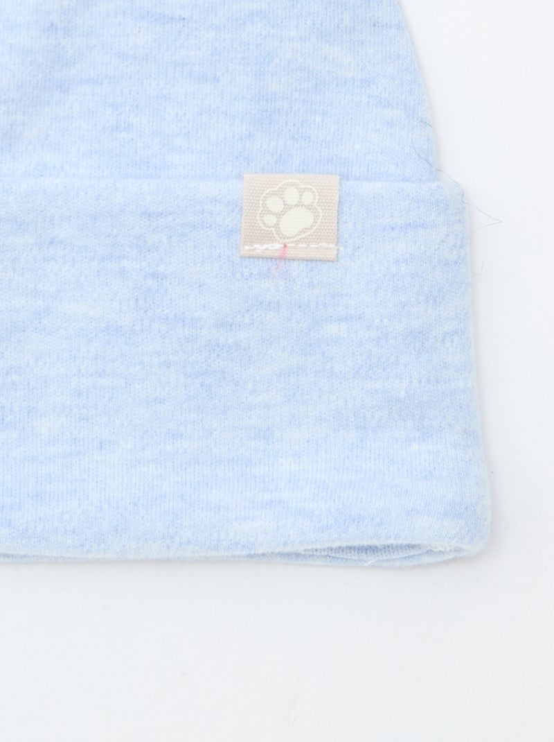 Bonnet léger avec oreilles Bleu - Kiabi