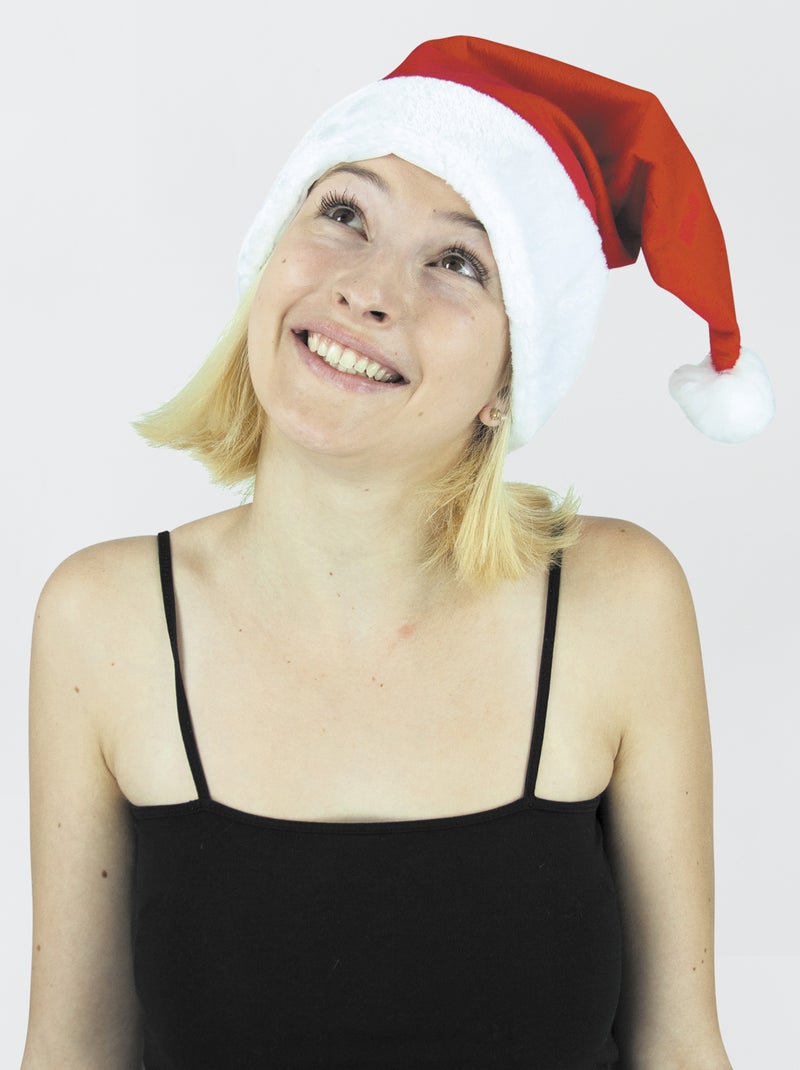 Bonnet 'Père Noël' Rouge - Kiabi