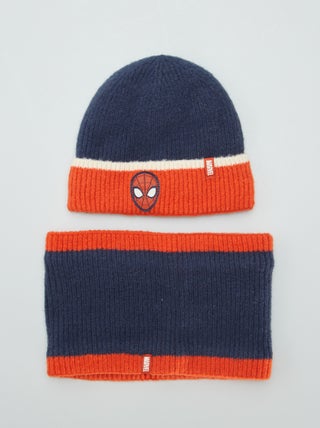 Bonnet + snood 'Spiderman'