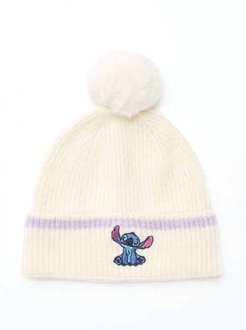 Bonnet 'Stitch' à pompon - Kiabi
