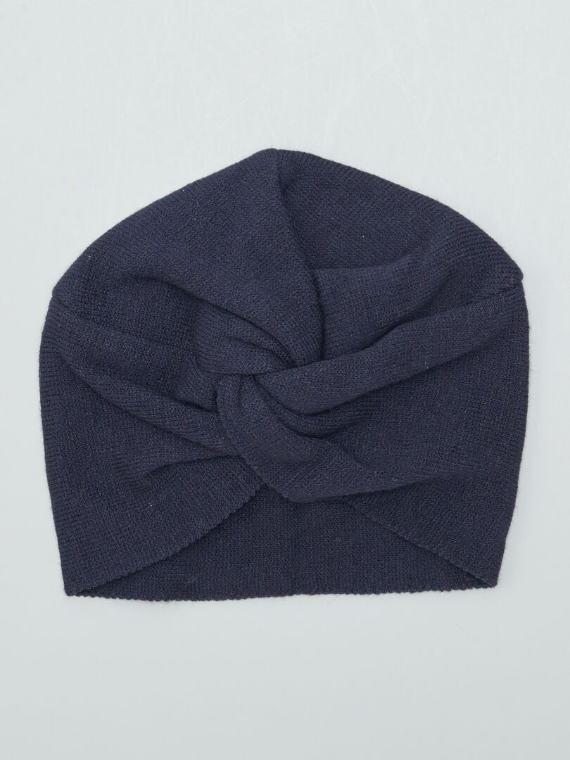 Bonnet turban Bleu marine - Kiabi