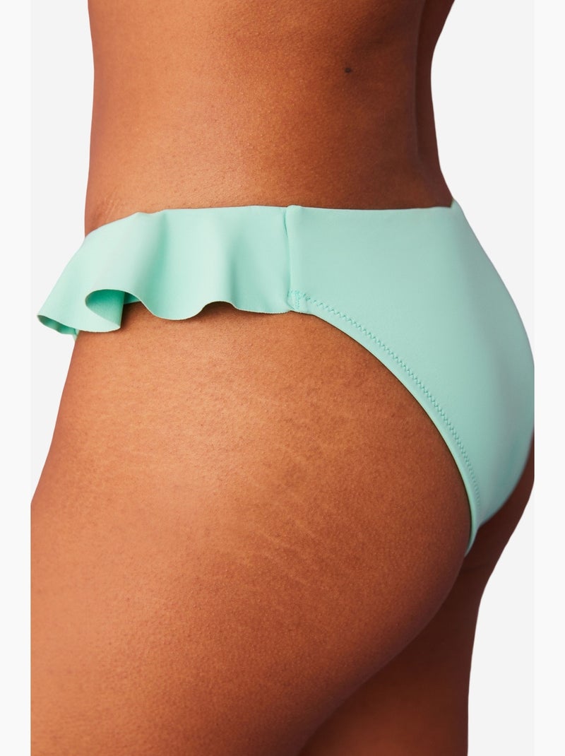 Bonnie bas de bikini à détail volanté penti Vert menthe - Kiabi