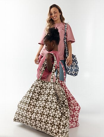 Boodschappentas type totebag XXL-formaat - Kiabi