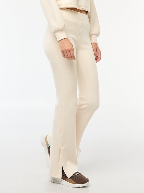 Bootcut broek van zwaar en zacht tricot - Kiabi