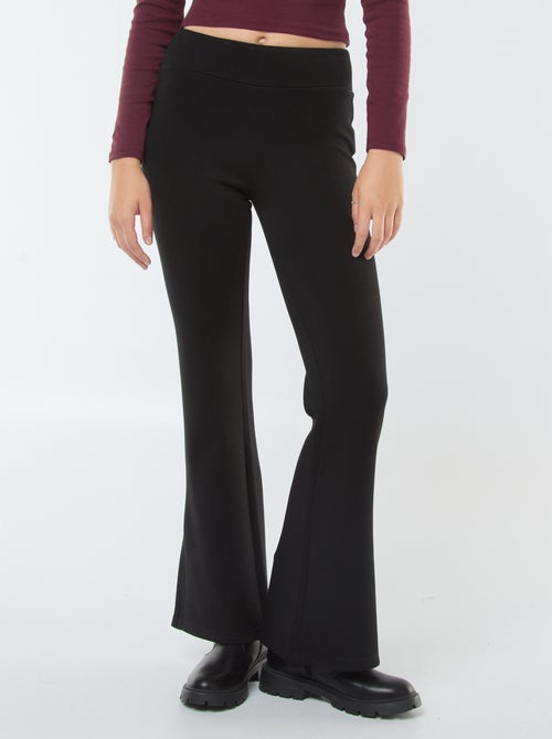 Bootcut broek van zwaar en zacht tricot - Kiabi