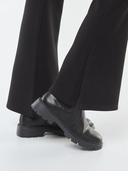 Bootcut broek van zwaar en zacht tricot - Kiabi