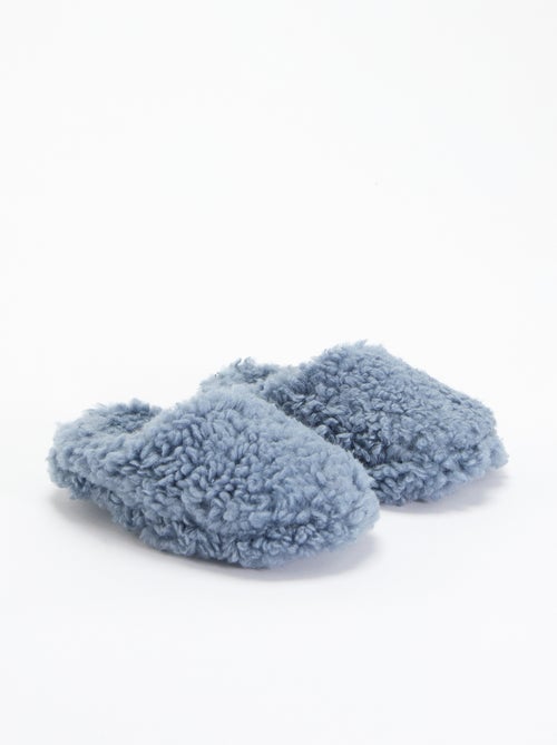 Bootpantoffels met schapenvachteffect - Kiabi