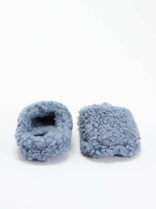 Bootpantoffels met schapenvachteffect - Kiabi