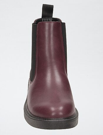 Boots à talon en simili