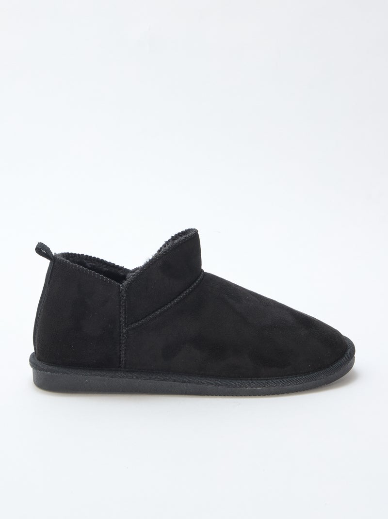 Boots basses fourrées Noir - Kiabi