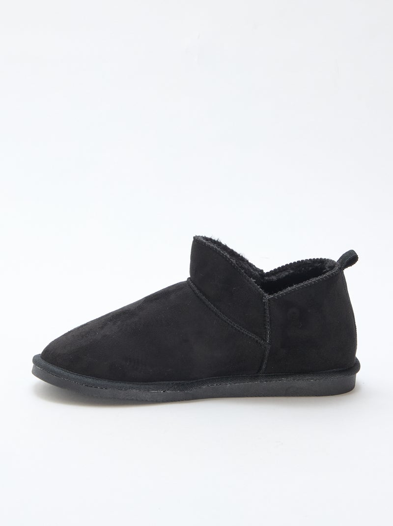 Boots basses fourrées Noir - Kiabi