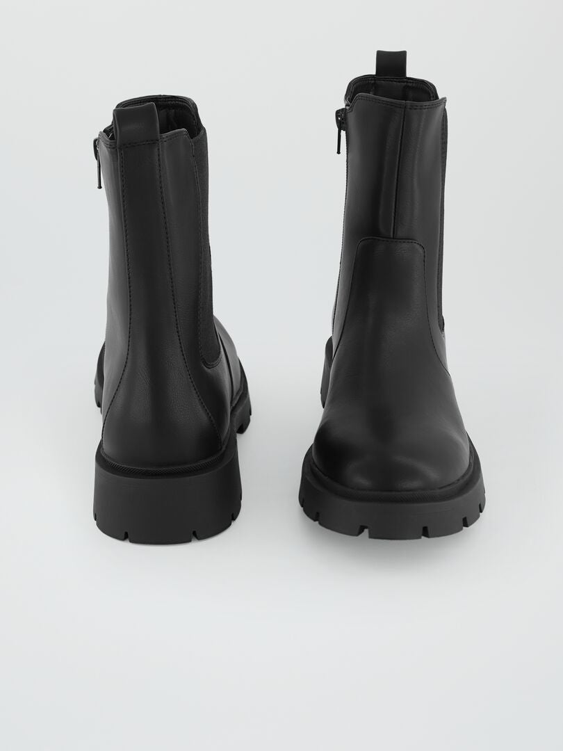 Boots chelsea noir - Kiabi