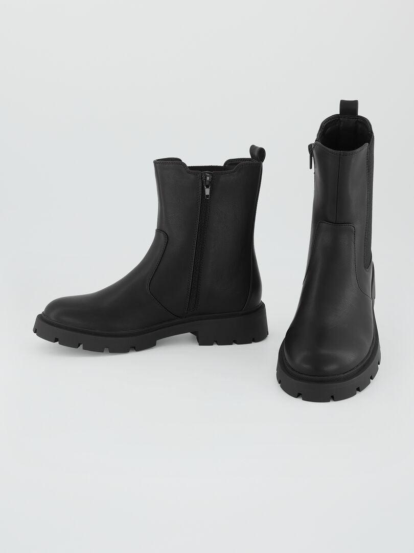 Boots chelsea noir - Kiabi