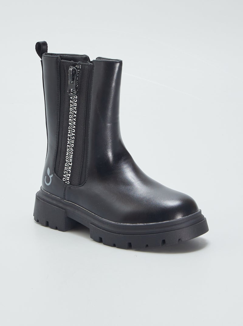 Boots chelsea Noir - Kiabi