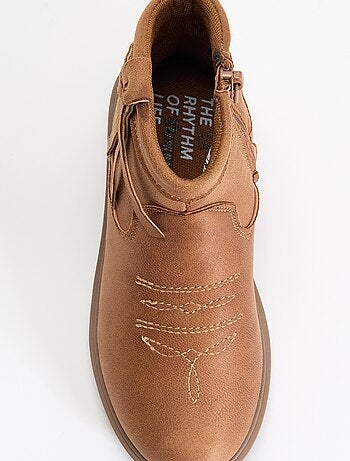 Boots effet suédine