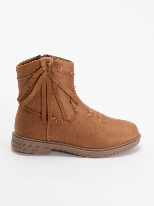 Boots effet suédine - Kiabi Boots effet suédine - Kiabi