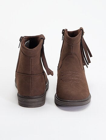 Boots effet suédine