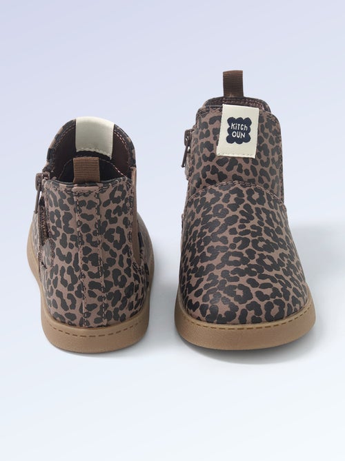 Boots en simili - Motricité 4 : pour marcher - Kitchoun - Kiabi