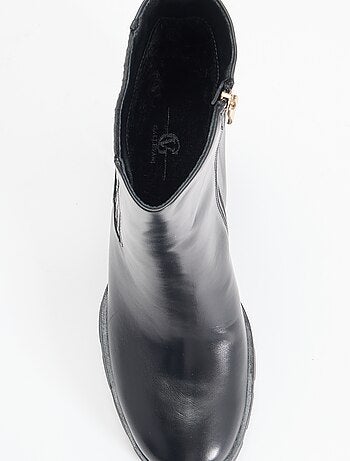 Boots en simili à talon haut