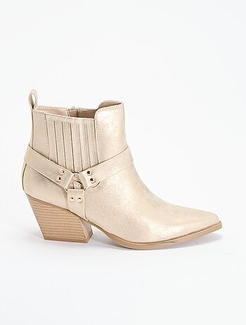 Boots en simili à talon