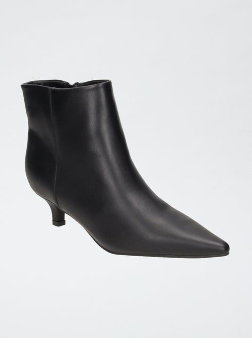 Boots en simili à talon - Kiabi