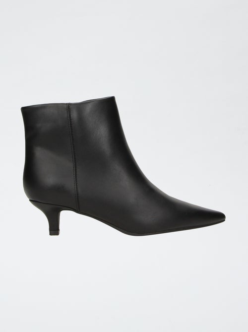 Boots en simili à talon - Kiabi
