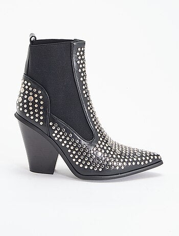 Boots en simili avec clous