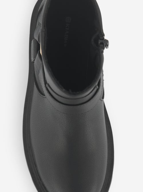Boots en simili avec sangles fantaisies - Kiabi Boots en simili avec sangles fantaisies - Kiabi