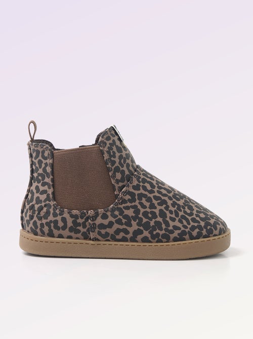 Boots en simili avec soufflet élastiqué - Motricité 3 '1ers pas' - Kitchoun - Kiabi